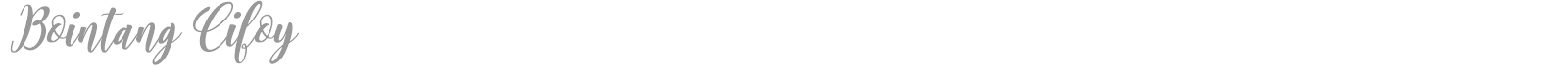Bointang Cifoy font preview
